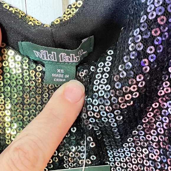 XS Wild Fable sequins dress - Picture 10 of 10